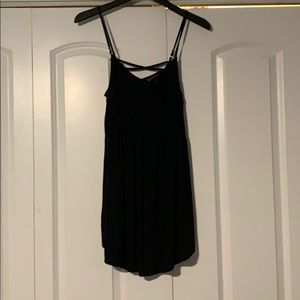 Women's Black Sleeveless Swing Dress - Wild Fable